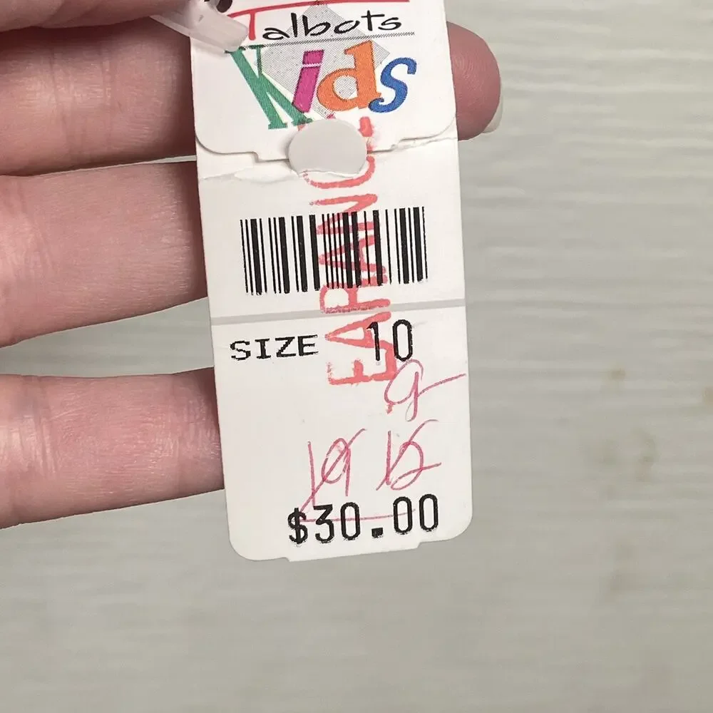 Talbots KIDS Shirt Blue Button Up Long Sleeve SIZE Youth 10 NWT USA